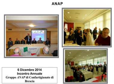 Incontro annuale dei soci ANAP della Provincia di Brescia – Natale 2014
