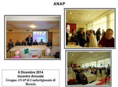Incontro annuale dei soci ANAP della Provincia di Brescia - Natale 2014