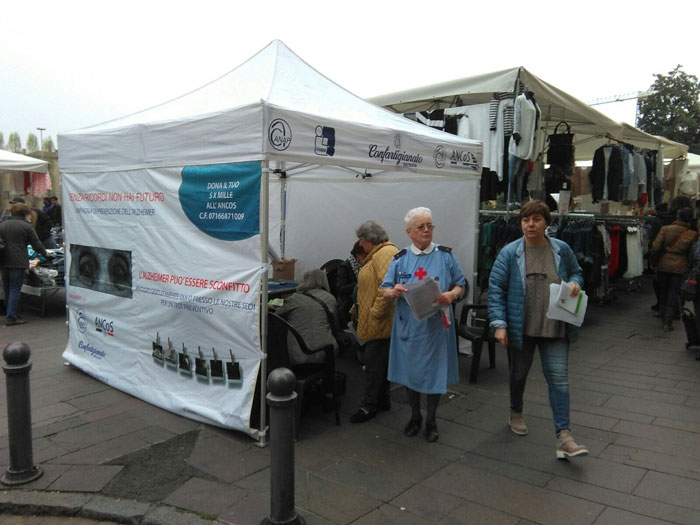A Parma grande affluenza al nostro gazebo per la Giornata nazionale di predizione dell'Alzheimer