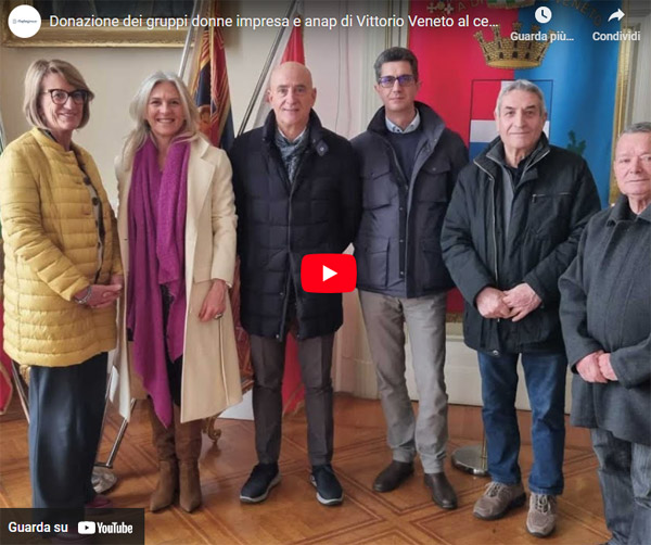 Donazione del Gruppo Donne Impresa e ANAP a sostegno del centro antiviolenza di Vittorio Veneto