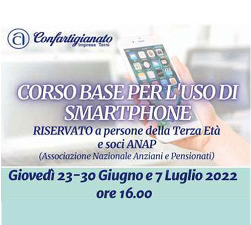 Corso base di smartphone per anziani