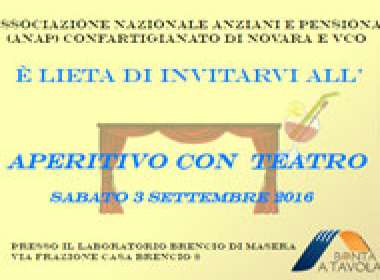 Aperitivo con Teatro – Sabato 3 settembre 2016