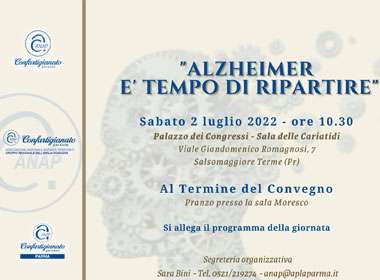 Alzheimer è tempo di ripartire: Convegno regionale ANAP Emilia-Romagna