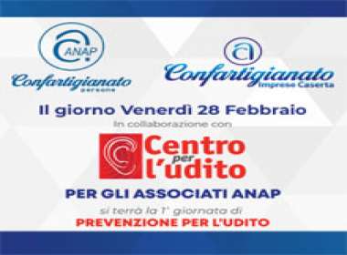 Prevenzione per l’udito per associati Anap a Piedimonte Matese