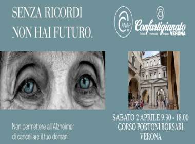 Senza ricordi non hai futuro: giornata di sensibilizzazione Alzheimer a Verona