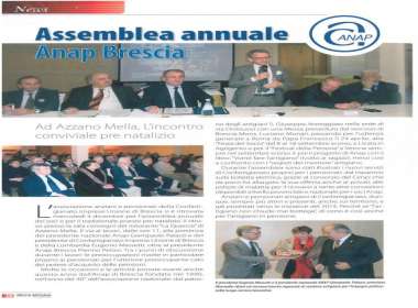 Assemblea annuale dei soci ANAP della Provincia di Brescia - Natale 2013