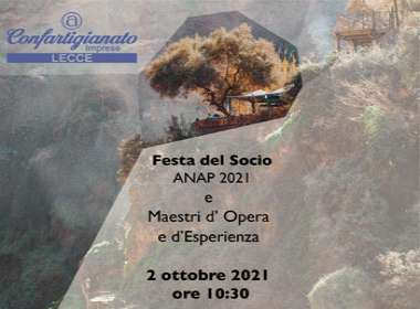 Festa del Socio ANAP Lecce e Maestri d'Opera e d'Esperienza