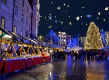 Mercatino di Natale a Lubiana