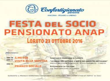 Festa del Socio Pensionato Anap - Loreto 23 ottobre 2016