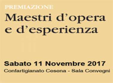 Premiazione Maestri d’Opera e di Esperienza a Cesena