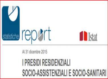 Istat pubblicato rapporto sulle strutture residenziali e socio assistenziali