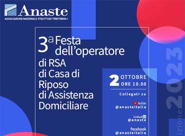 Anap Confartigianato sostiene la 3° Festa dell'Operatore di RSA, Casa di Riposo e Assistenza Domiciliare