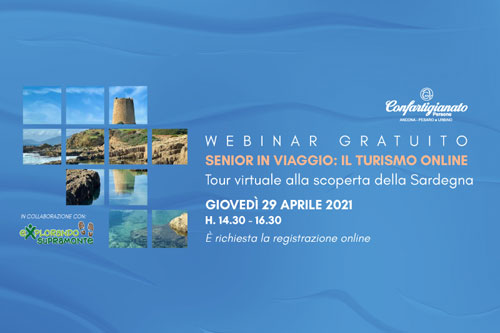 Il turismo online La Sardegna. Webinar ANAP Senior in viaggio