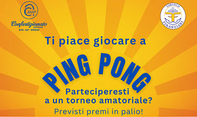 torneo amatoriale ping pong