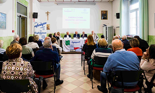 guido celaschi premia nuovi maestri artigiani