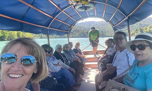gita in barca isola di bled