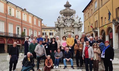 Gruppo Anap Cesena in visita dallo storico scultore Leonardo Lucchi