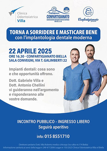 impianti dentali incontro biella