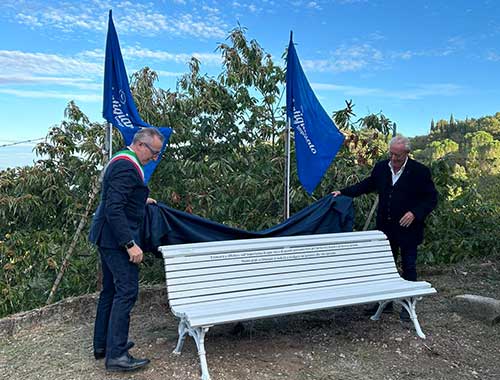 inaugurata panchina bianca soriano nel cimino