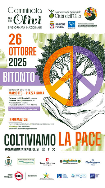 locandina camminata tra gli olivi 2025