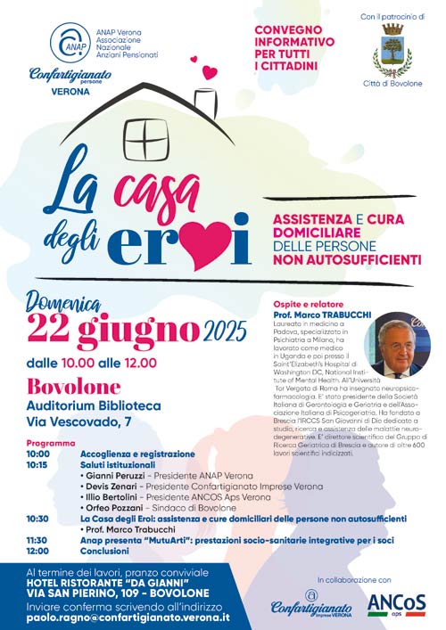 Locandina Convegno Non Autosufficienza a Bovolone