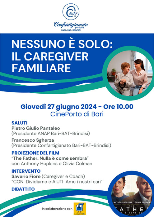 La figura del Caregiver e proiezione film The Father