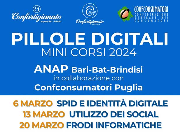 Pillole Digitali: corsi per anziani e pensionati sulla realtà tecnologica