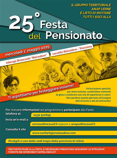 programma festa pensionato udine