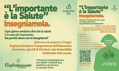 raccolta firme salute alimentare salute ambientale stili di vita
